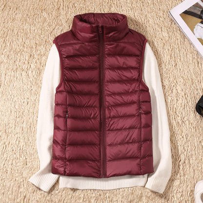 Gilet D'hiver Sans Manches Pour Femme | Fermeture Éclair