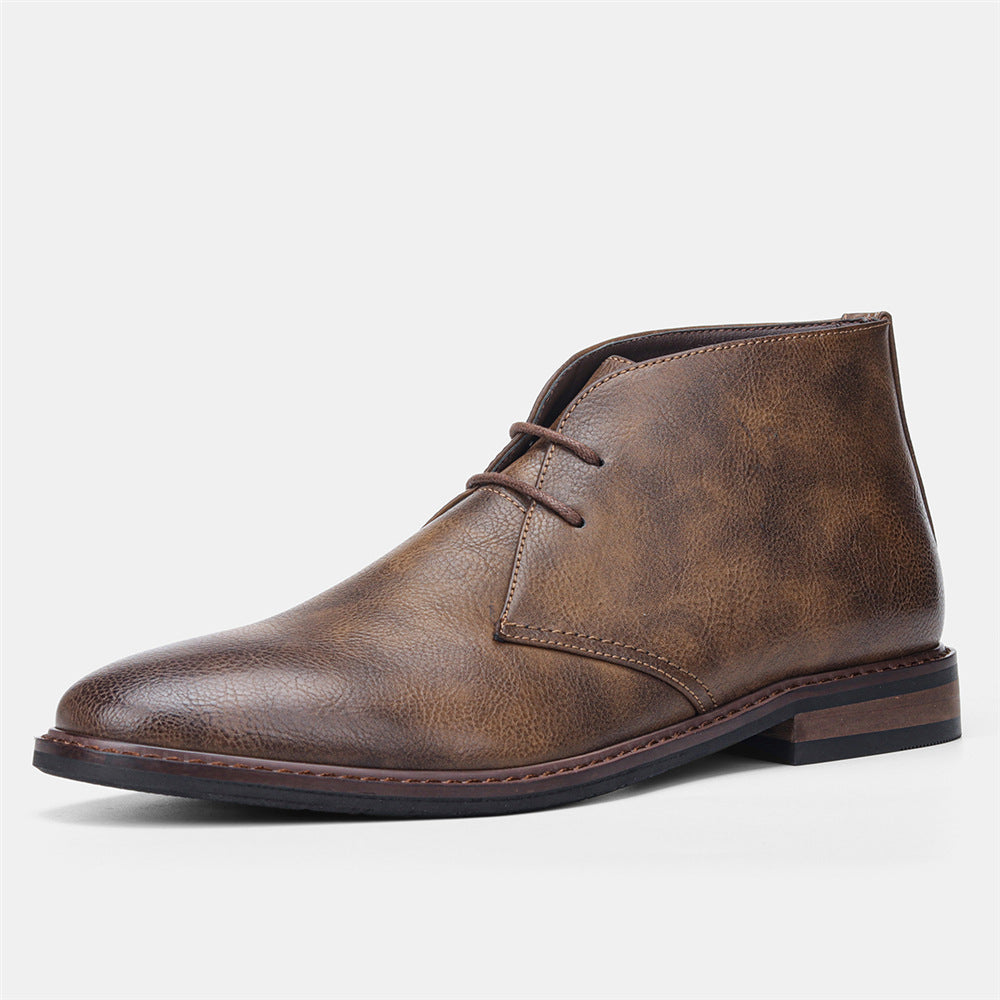 Bottes de randonnée homme style rétro en cuir