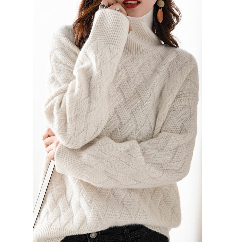 Pull à Col Roulé Femme Printemps