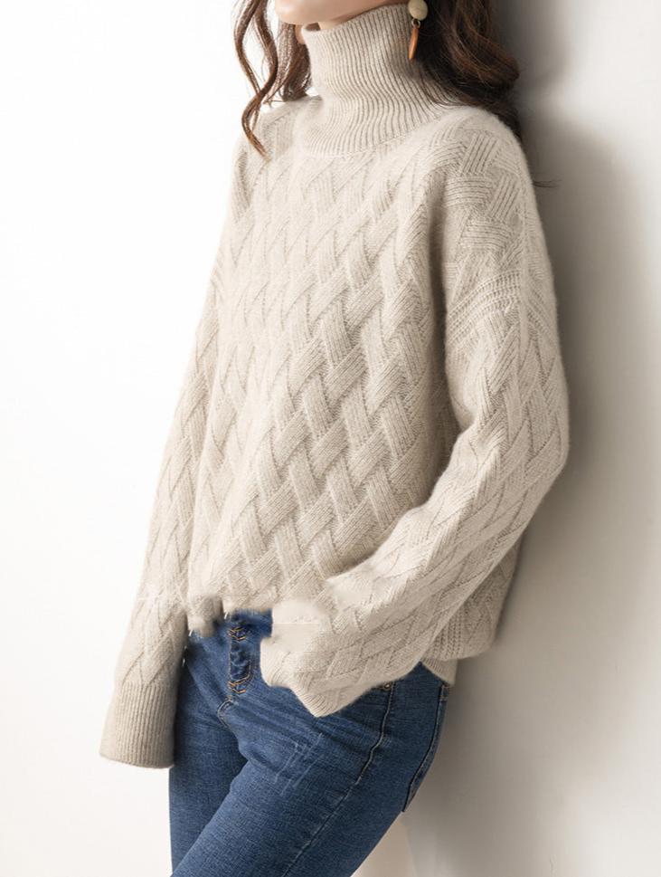 Pull à Col Roulé Femme Printemps