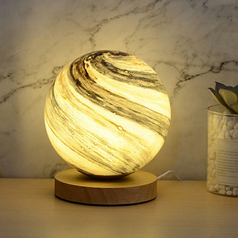 Lampe de Nuit en Bois Design Élégant - PanierRoyale
