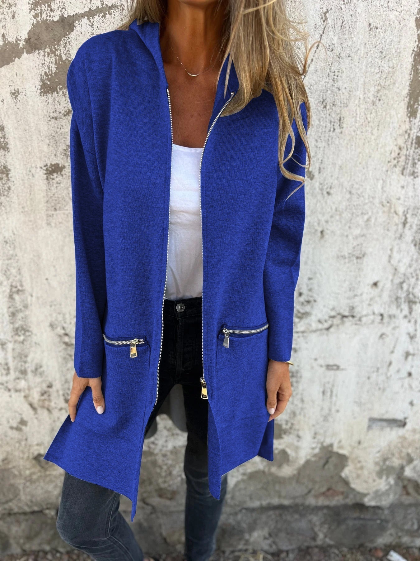 Veste femme décontractée manches longues