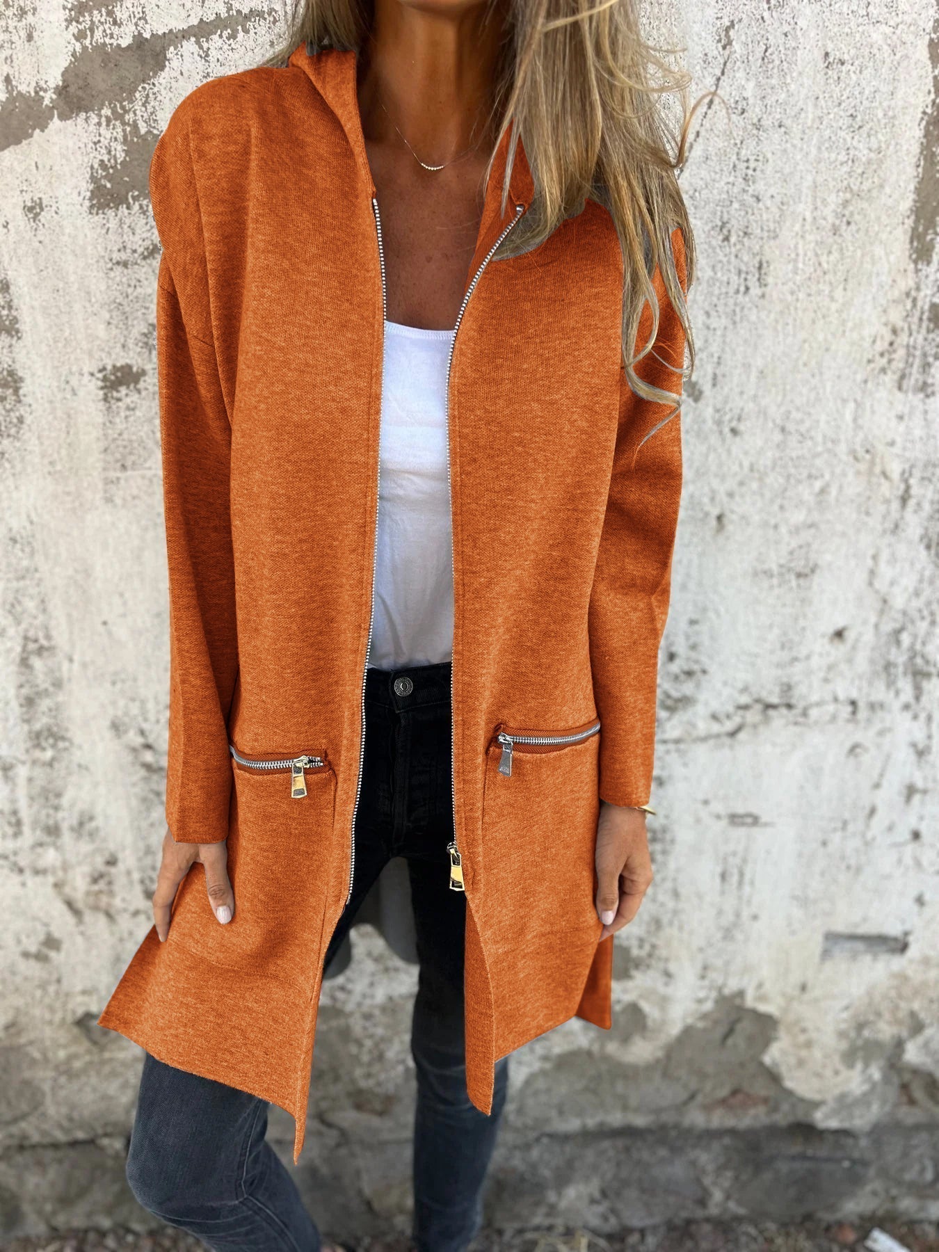 Veste femme décontractée manches longues