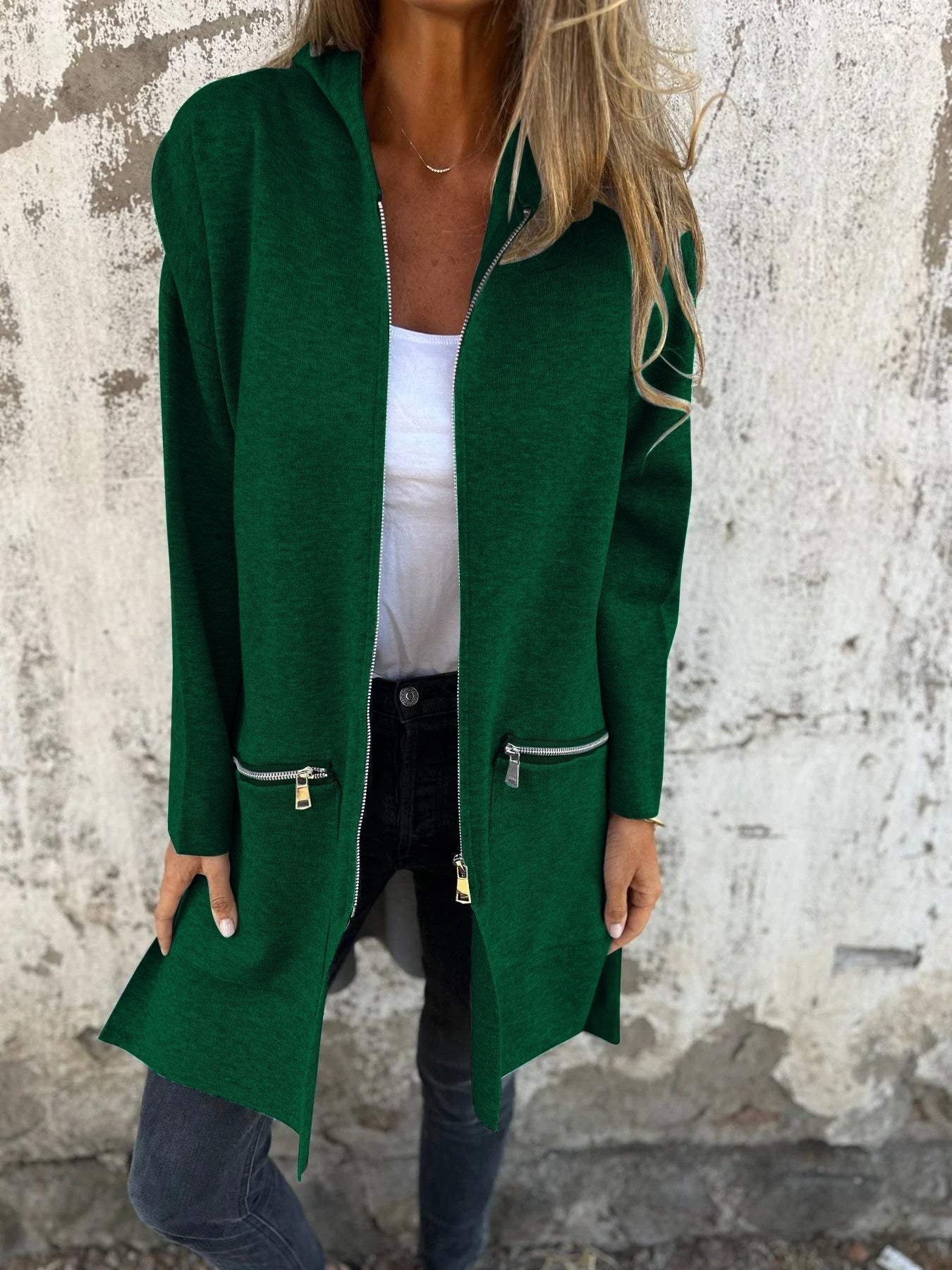 Veste femme décontractée manches longues
