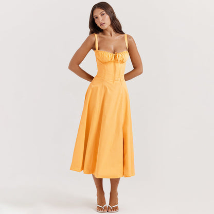Robe Courte en Cuir Simili Féminine et Élégante