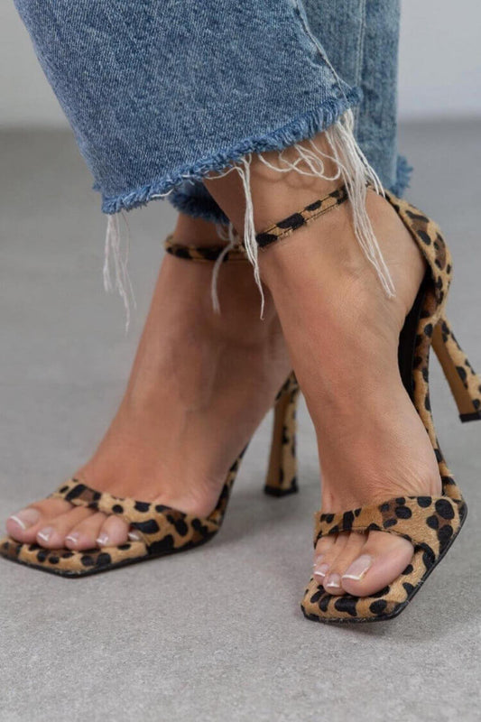 Sandales Femmes Talon Haut avec Boucle à Cheville - PanierRoyale
