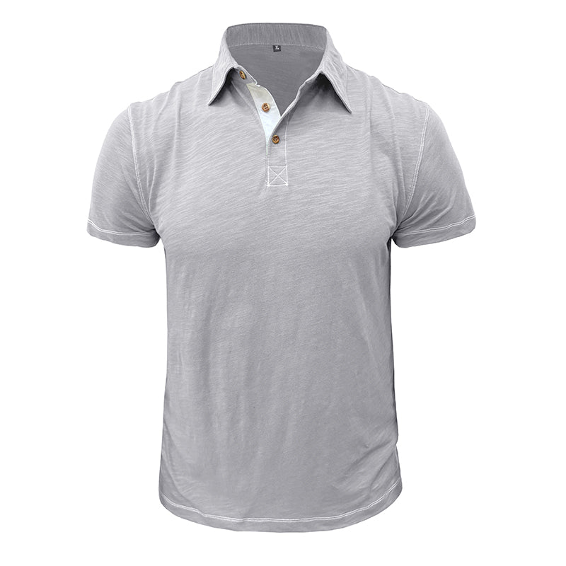 Polo Homme Marine Manches Courtes Décontracté