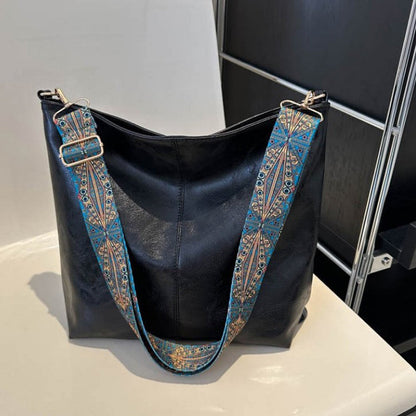 Sac Épaule Femme Cuir Imité Compact avec Fermeture Éclair