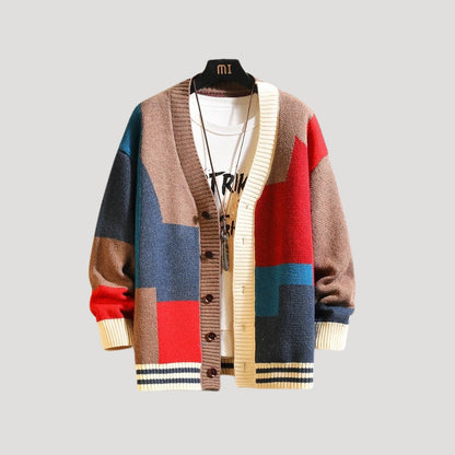 Cardigan Femme Printemps Couleurs Vibrantes à Boutons