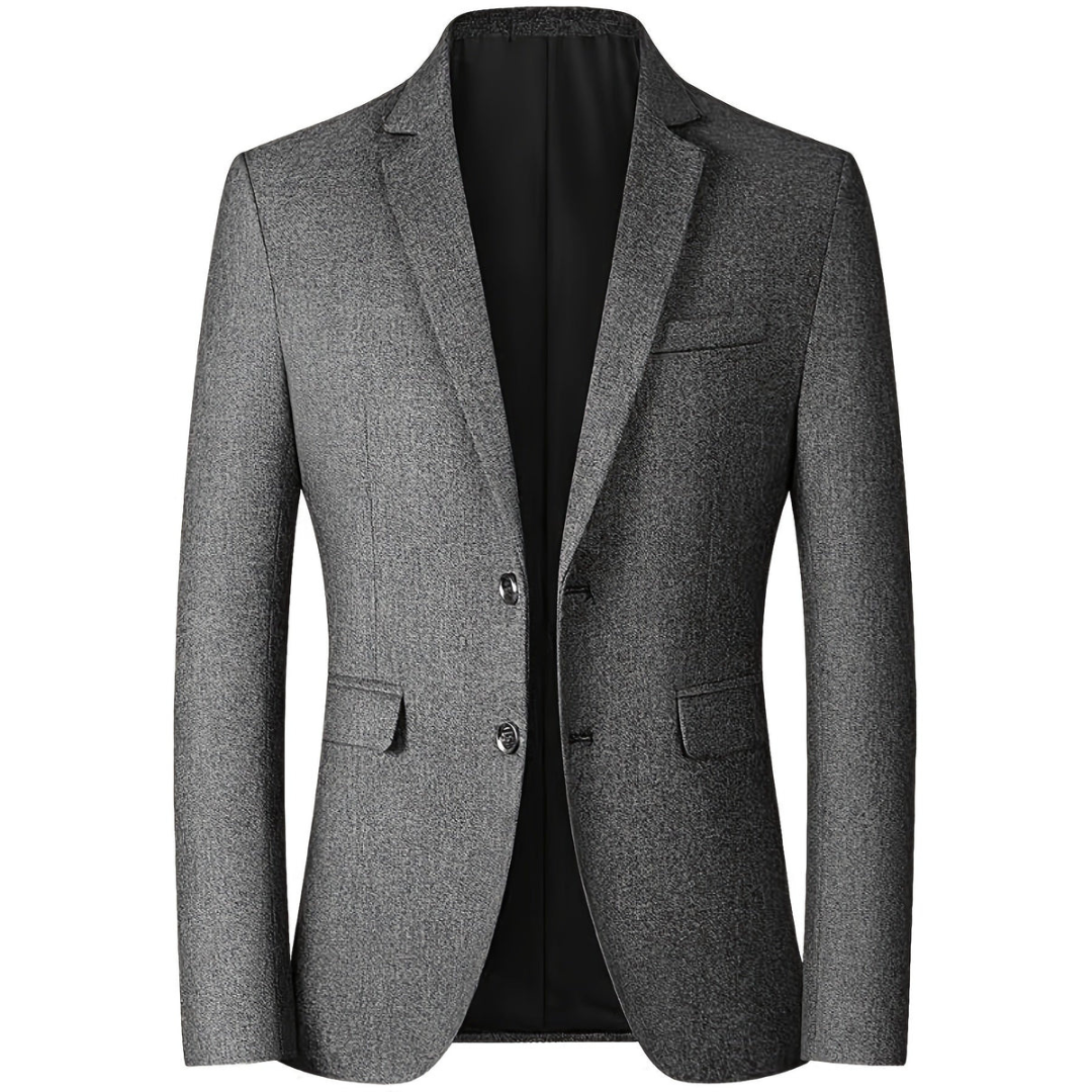 Blazer Homme Slim Manches Longues Élégant