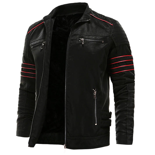 Blouson Cuir Homme Noir Classique - BerlinGlamour