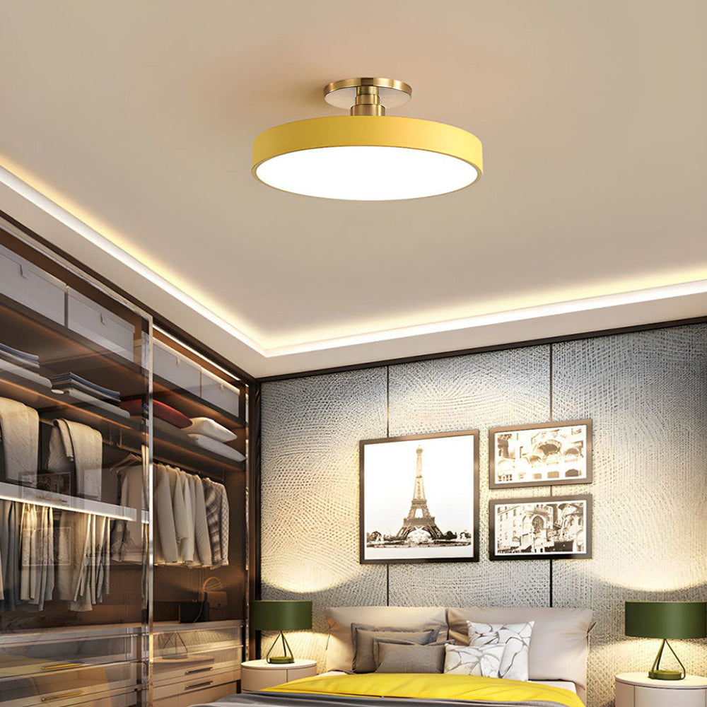 Lampe Plafond LED Or Moderne Élégante
