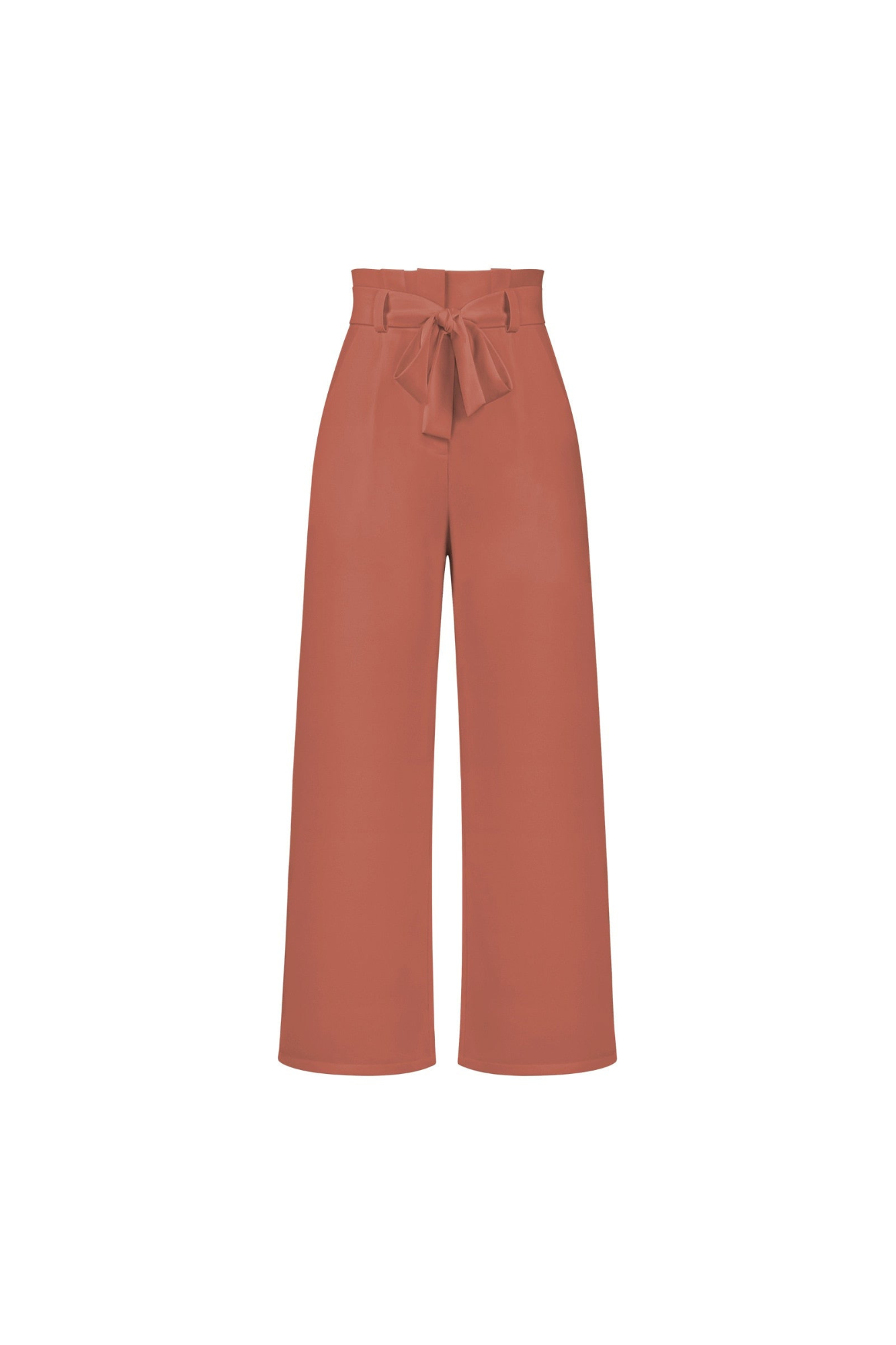 Pantalon Femme Élégant Taille Longue en Lin