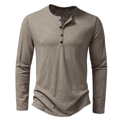 T Shirt Homme Slim Fit Manche Longue Noir Élégant