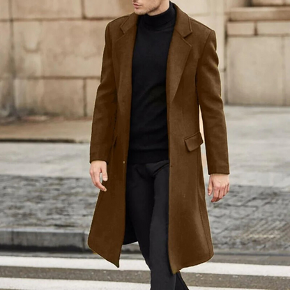 Manteau Homme Hiver Imperméable Long et Chauffant