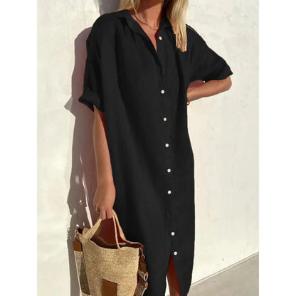 Robe Femmes Confortable à Manches Élargies