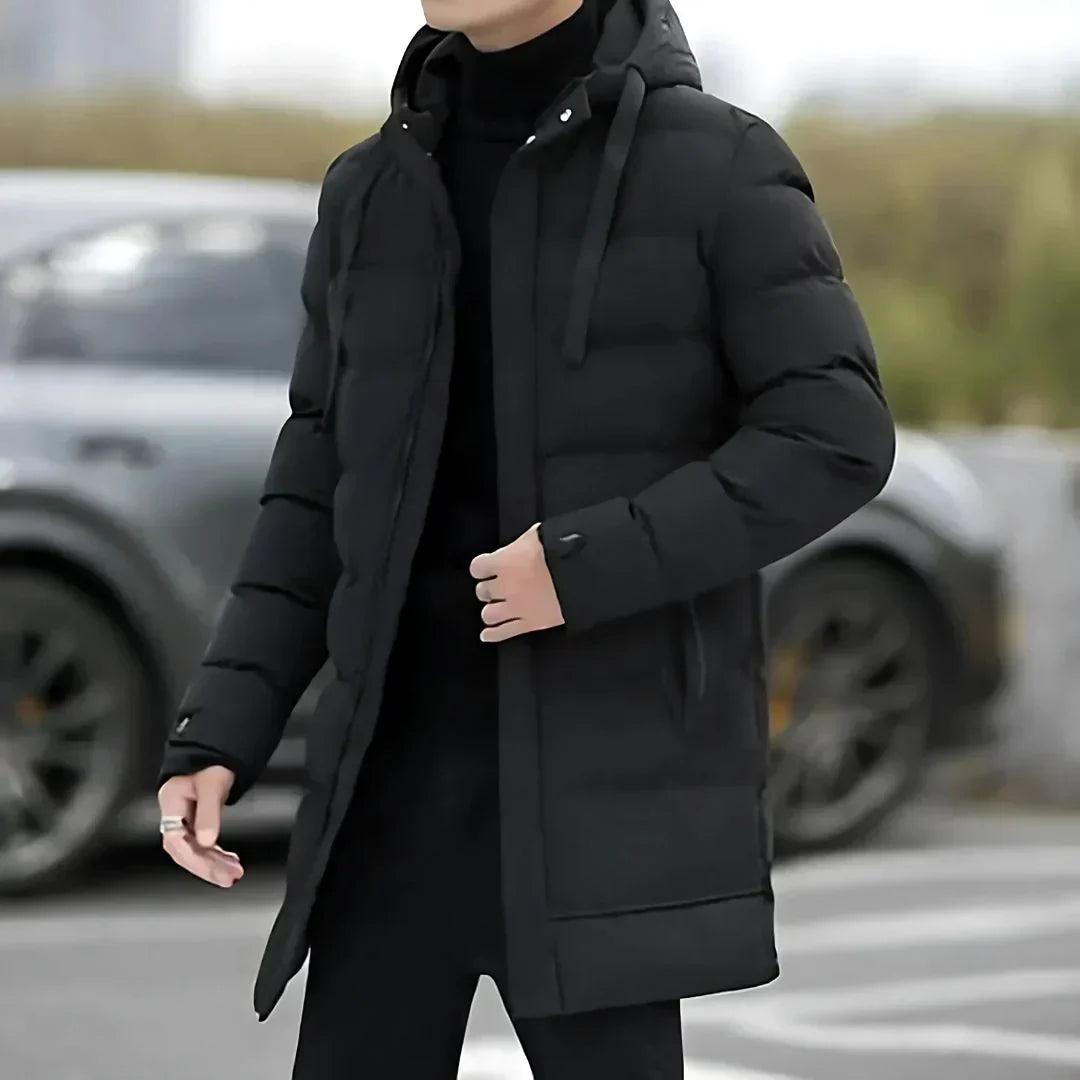 Manteau Hiver Homme Warm et Élégant avec Capuche