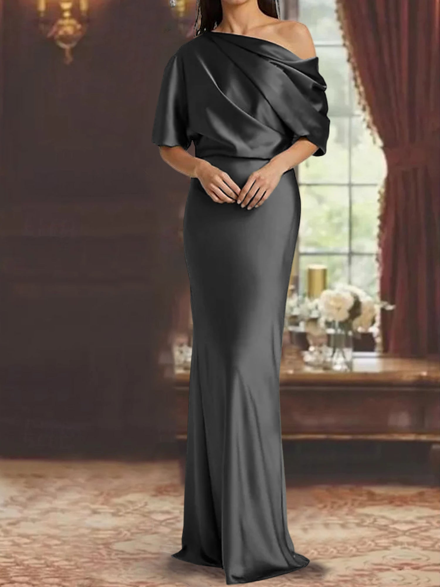 Robe de Soirée Grande Taille Élégante pour Femme - PanierRoyale