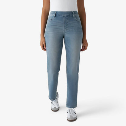 Pantalon Jeans Taille Haute Slim Fit