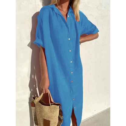 Robe Femmes Confortable à Manches Élargies