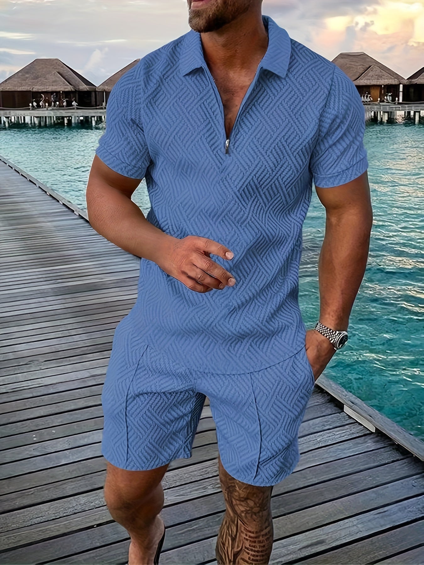 Ensemble Homme Été Léger - Short et Haut Décontractés