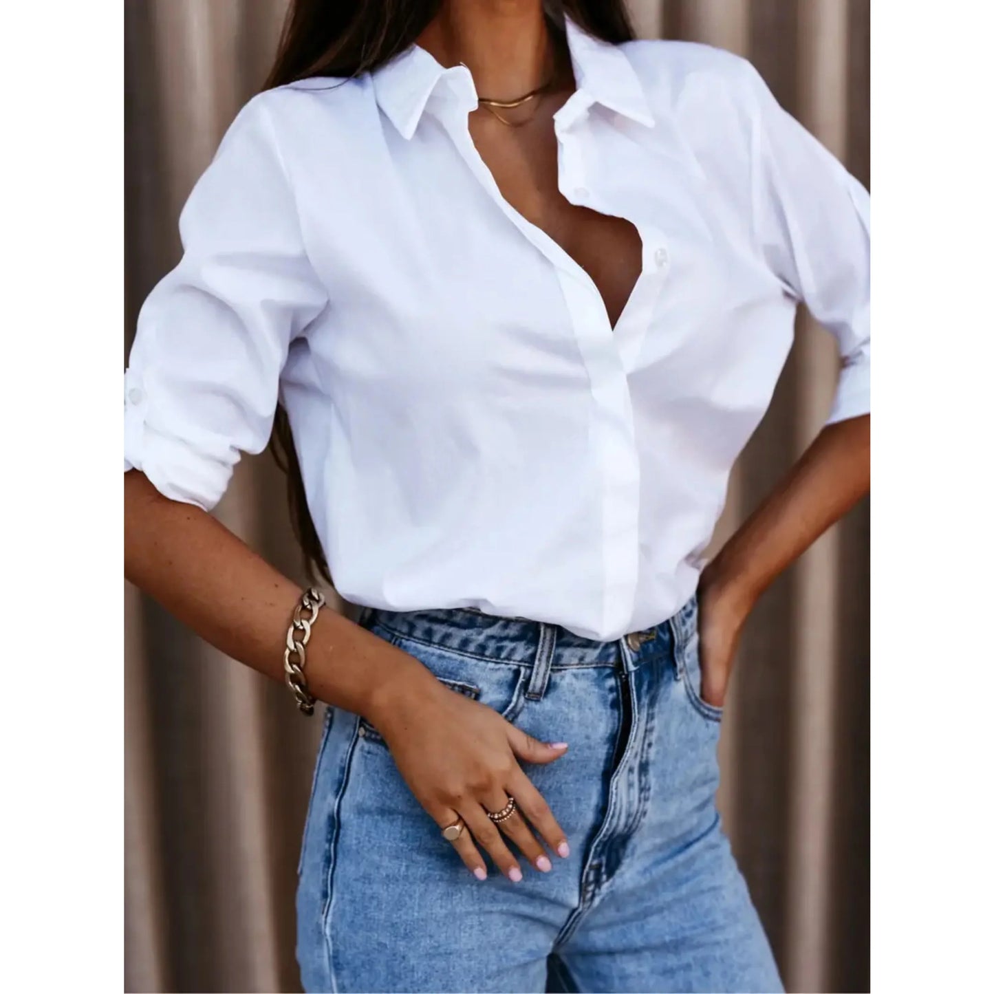 Chemise Féminine Élégante Manches Longues - luxestyle