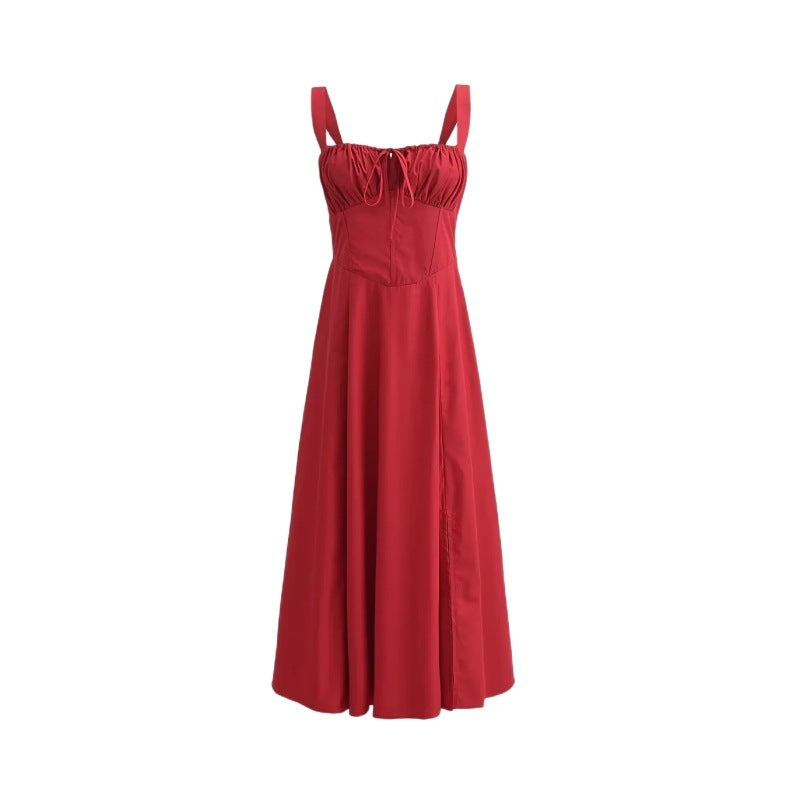 Robe Courte en Cuir Simili Féminine et Élégante
