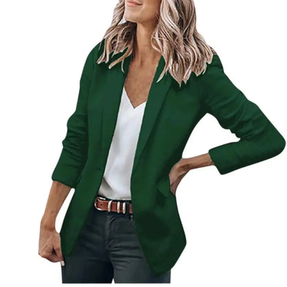 Blazer Femme Rouge Vif Décontracté