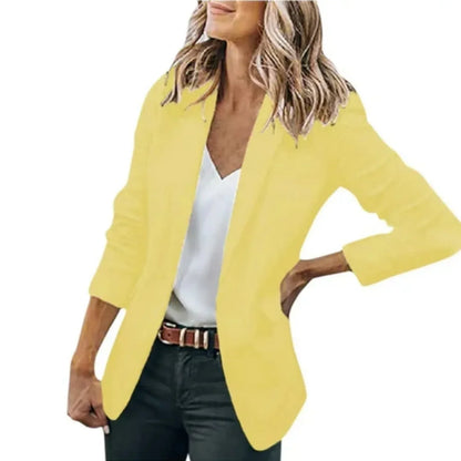 Blazer Femme Rouge Vif Décontracté