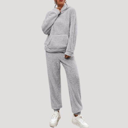 Ensemble Loungewear Femelle Printemps Confortable Capuche