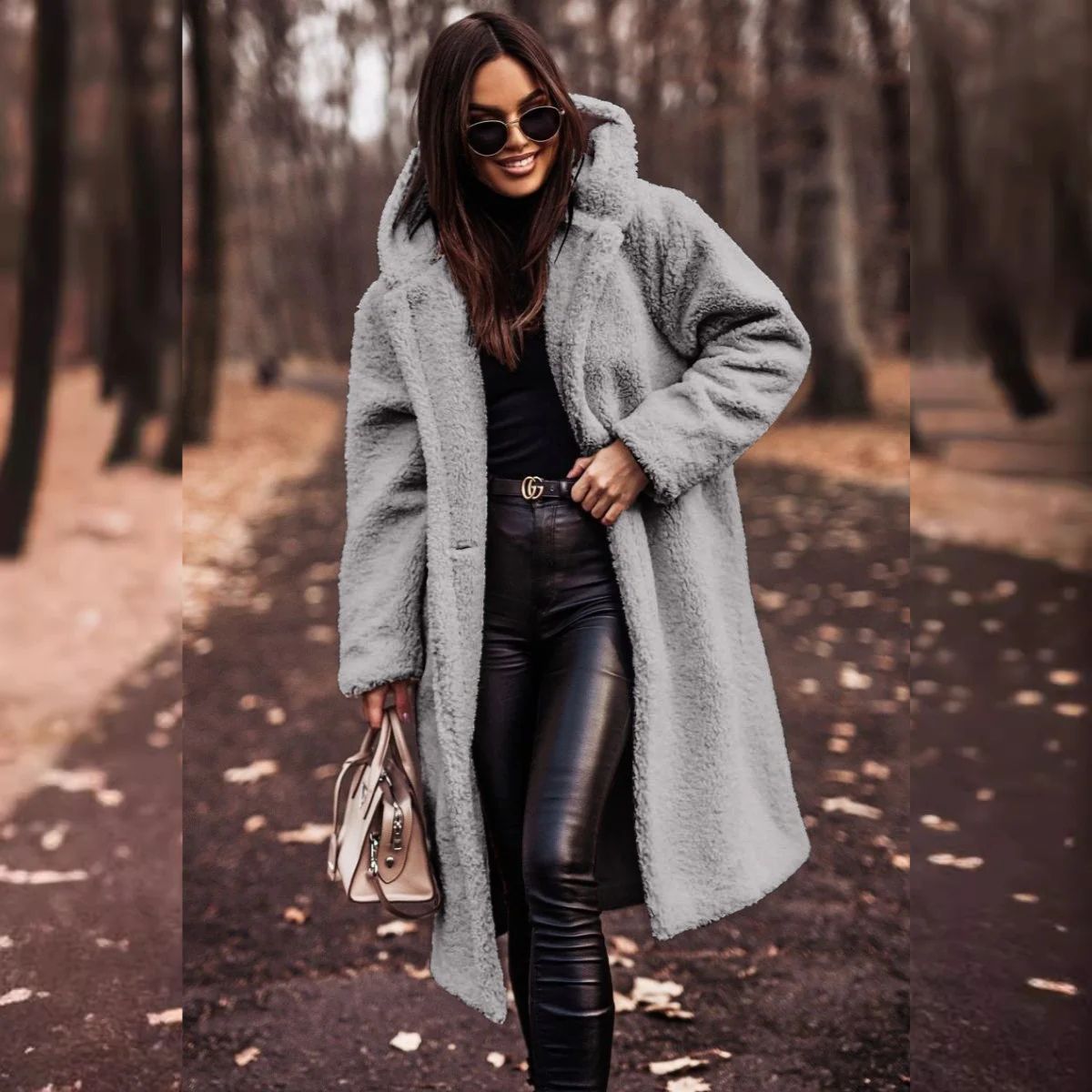 Manteau Femme Hiver Chic - Veste Élégante avec Capuche et Fermeture Éclair