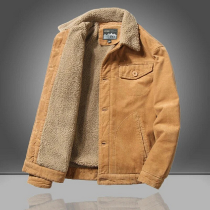 Veste hiver en velours chaud pour homme