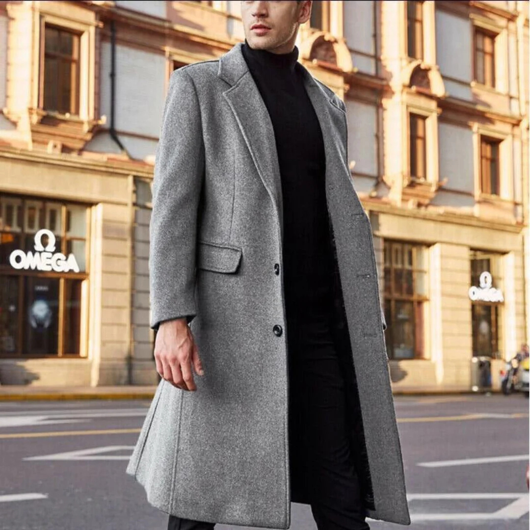 Manteau Homme Hiver Imperméable Long et Chauffant