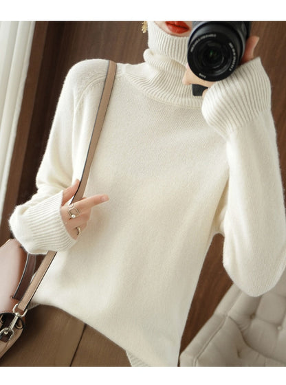 Pull Femme Chic en Laine Douce et Chaud
