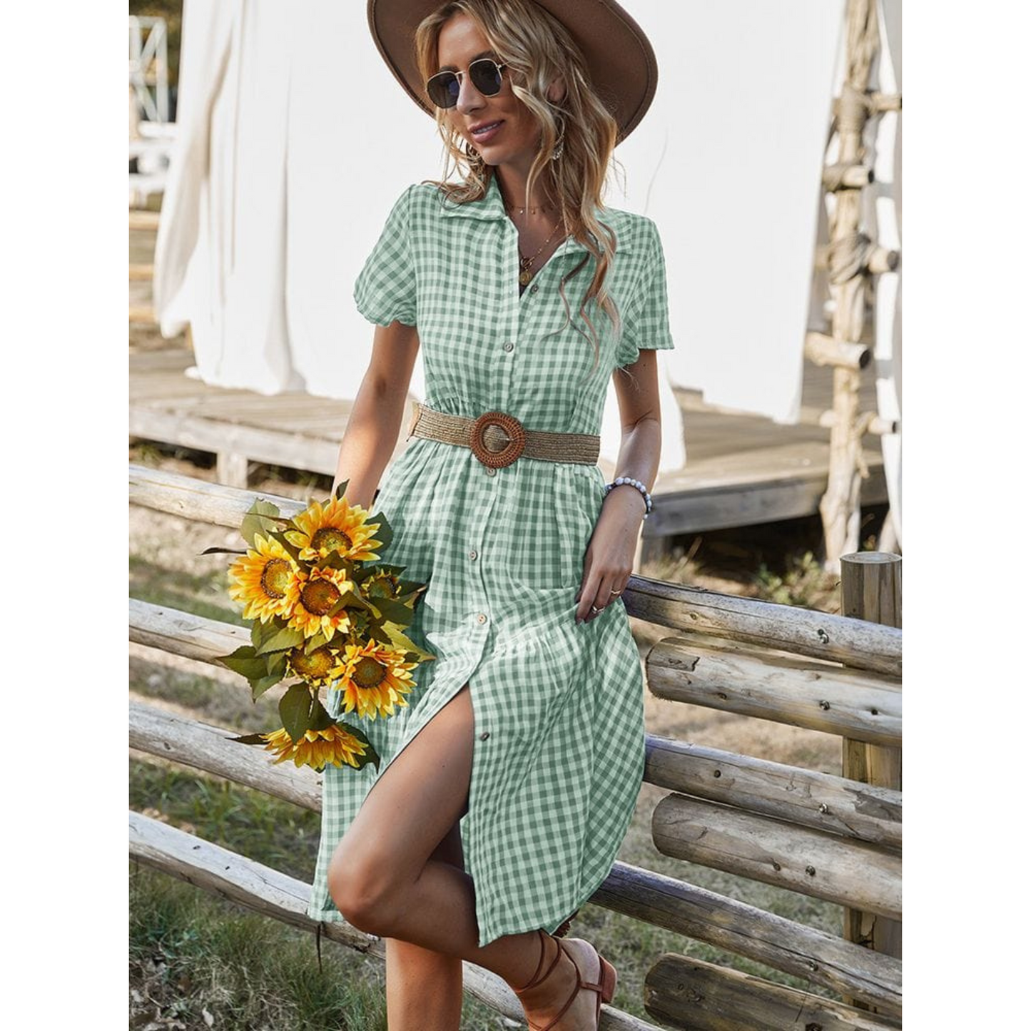 Robe Femme Été Carreaux Colorés - luxestyle