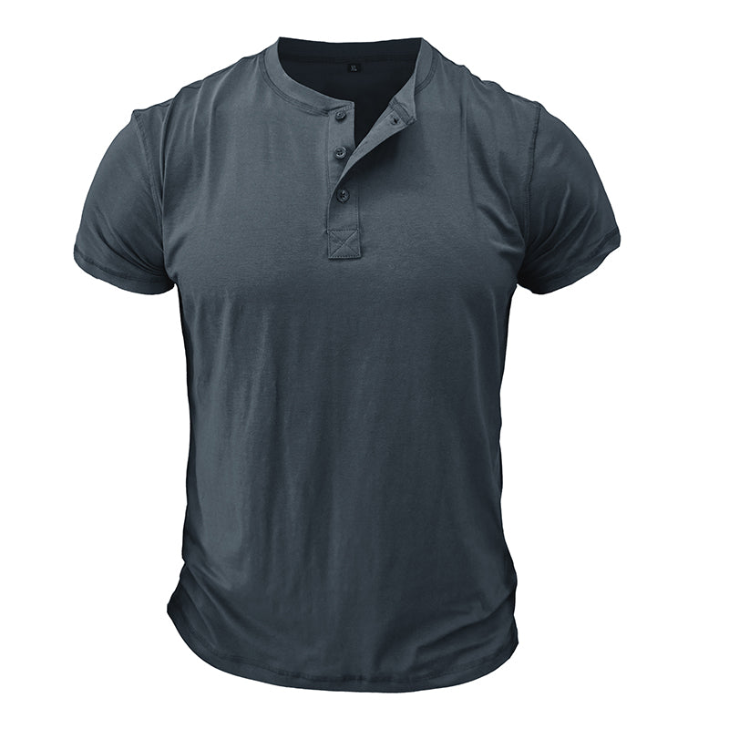 T-shirt Homme Marine Décontracté Manches Courtes