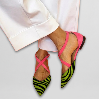Chaussures Ballerines Femmes Lacets Décontractées et Chic
