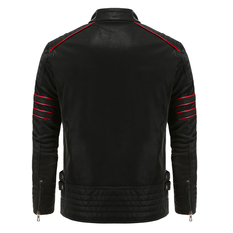 Blouson Cuir Homme Noir Classique