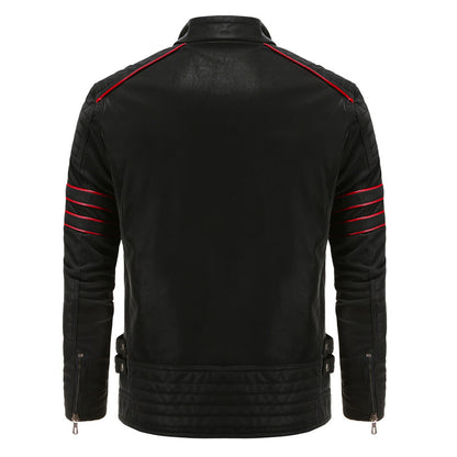 Blouson Cuir Homme Noir Classique