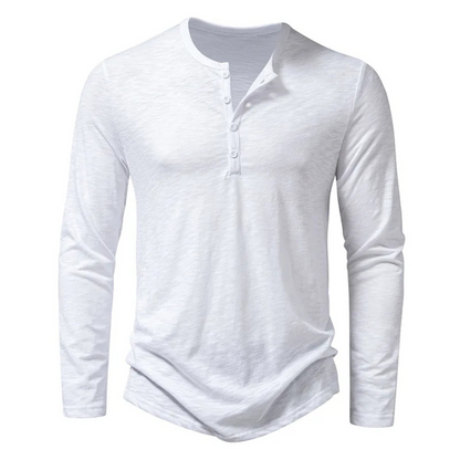 T Shirt Homme Slim Fit Manche Longue Noir Élégant