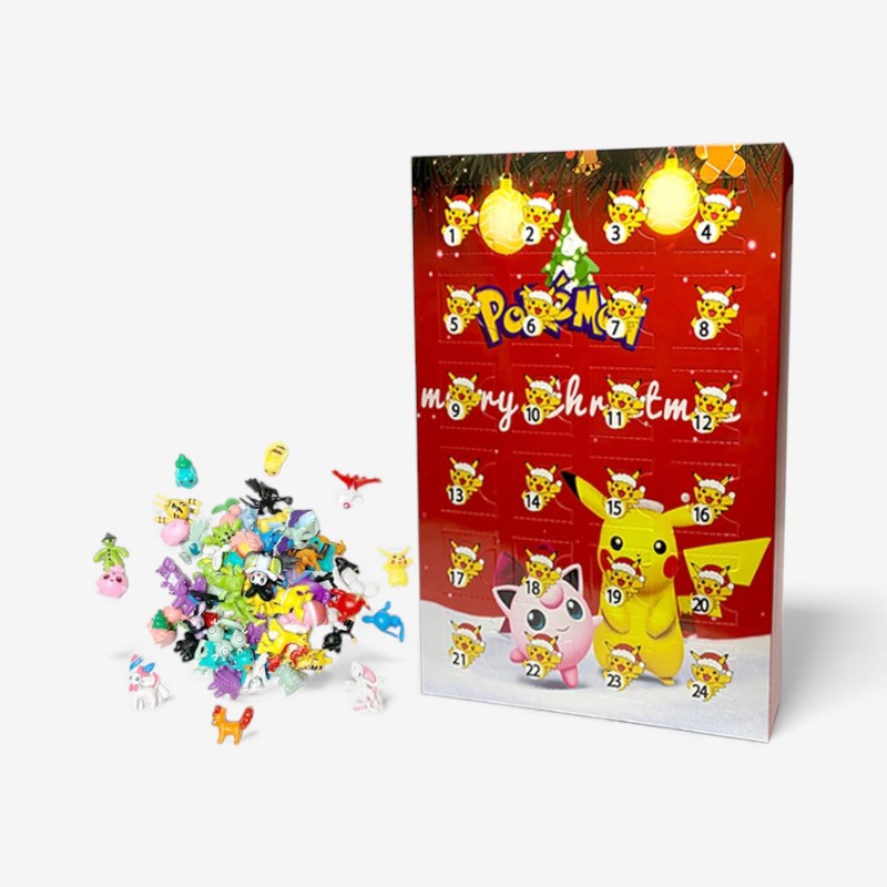 Calendrier de l'Avent Pokémon Enfant avec Figurines Collectibles