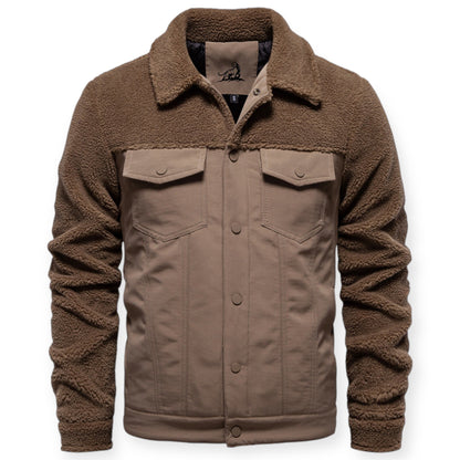 Veste Hiver Homme Doublée et Imperméable avec Capuchon