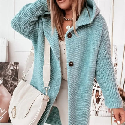 Manteau femme hiver épais avec capuche rose foncé