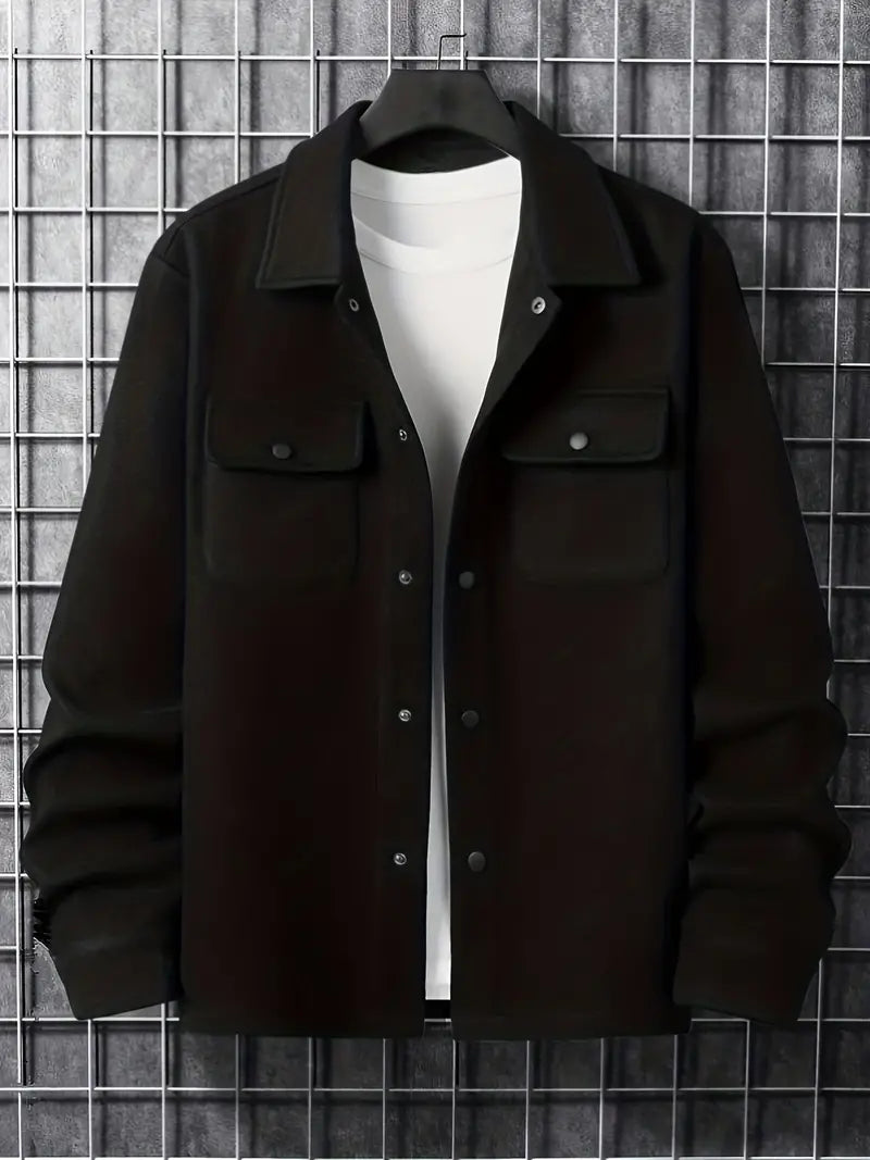 Veste Hiver Homme Polaire avec Capuche et Poches Zippées