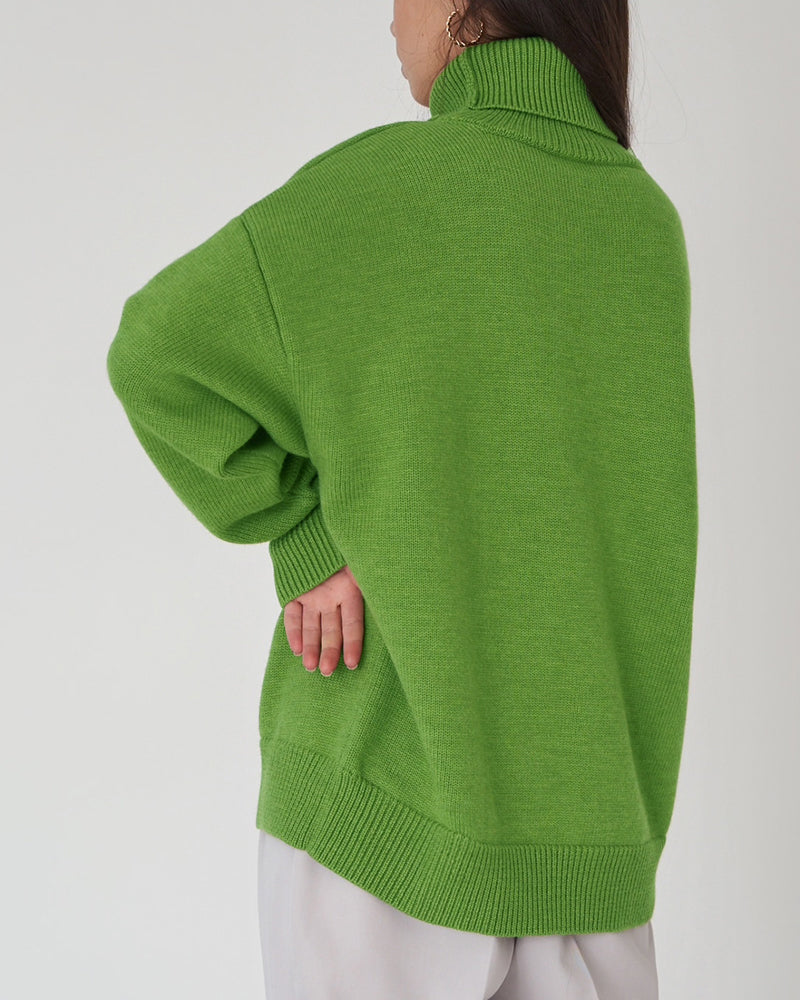 Pull Femme Grande Taille Col Montant Détente