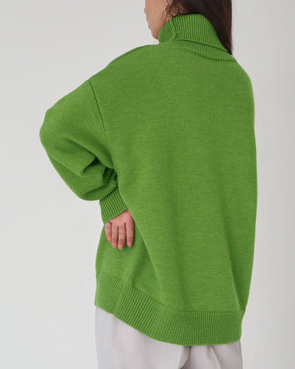 Pull Femme Grande Taille Col Montant Détente