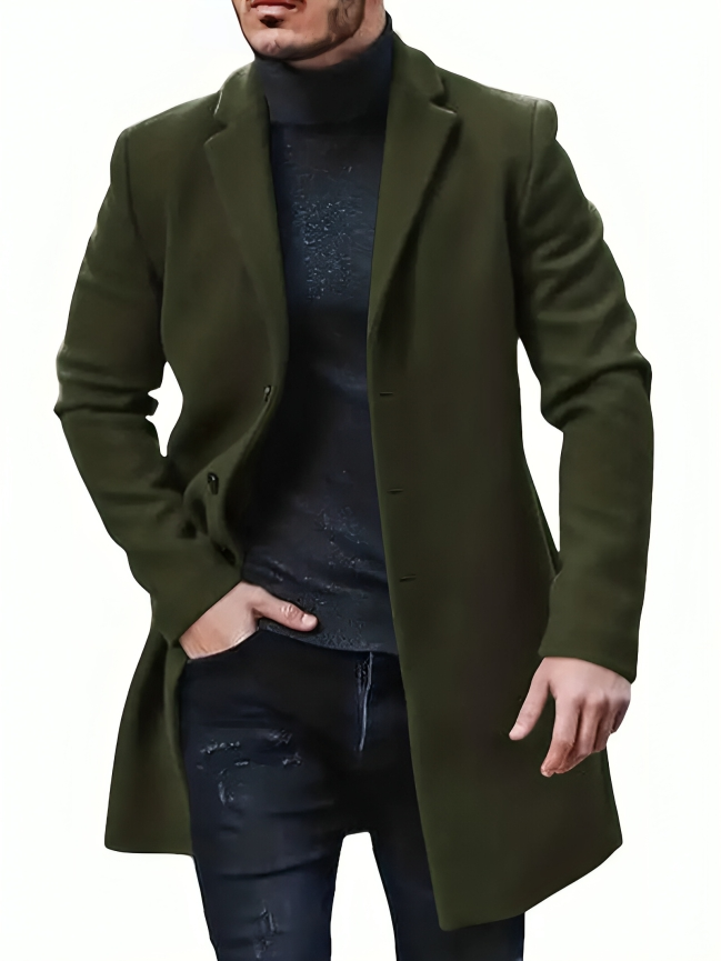 Manteau Homme Élégant et Chauffant en Hiver