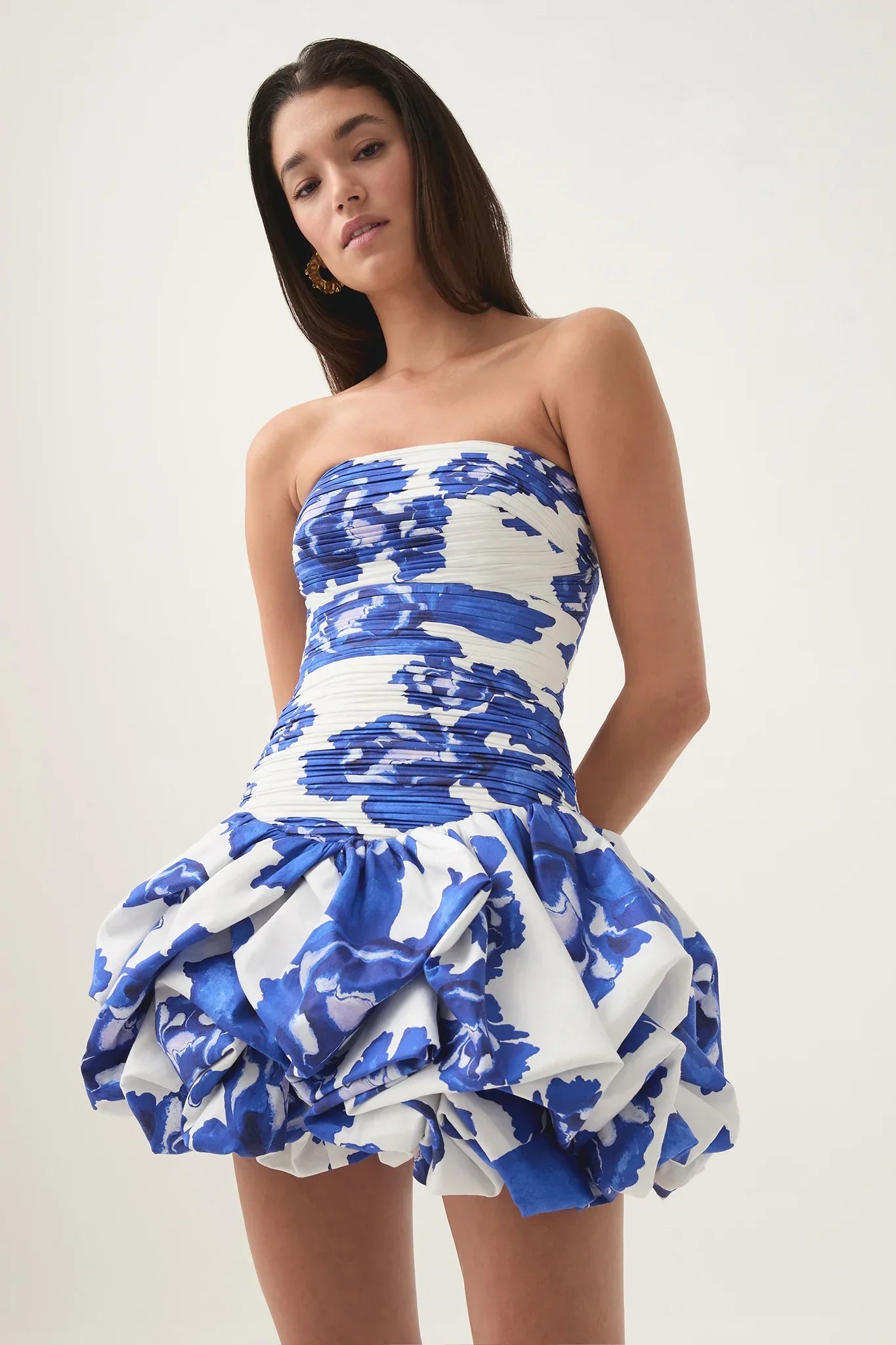 Robe sans manches fleuri pour femme avec jupe ample - BerlinGlamour