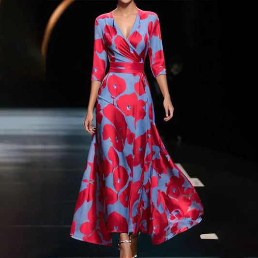 Robe Longue Fleuri Féminine et Confortable - PanierRoyale