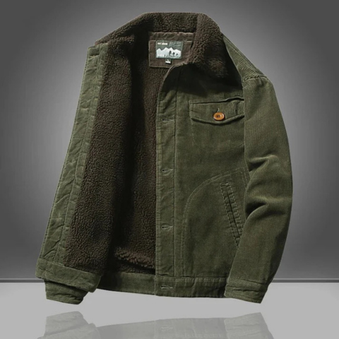 Veste hiver en velours chaud pour homme